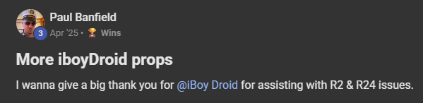 Testimonial screenshot